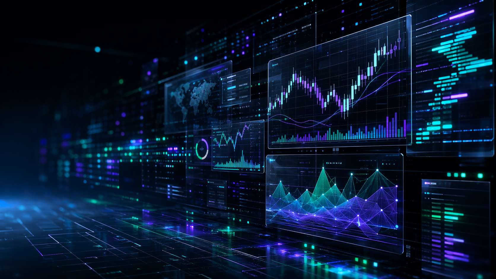 AI market signal background